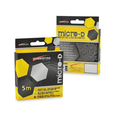 Tubertini Csőgumi Micro D Hollow Pole Elastic Black (2,5mm) 5,0m