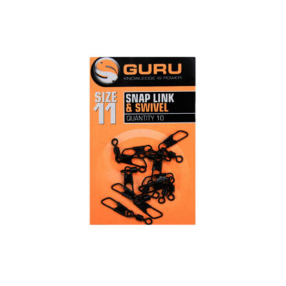 GURU Size 11 Snap Link + Swivel Forgókapocs