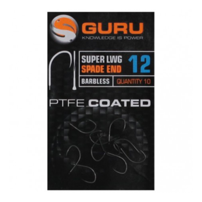 GURU Super LWG Hook Size 16 (Barbless/Spade End)
