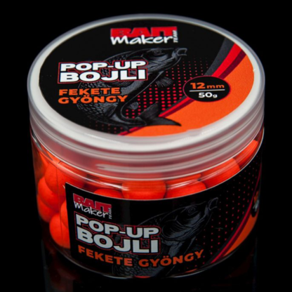 Bait Maker Pop Up Bojli 12 mm Fekete Gyöngy