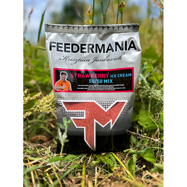 Feedermania Groundbait 50/50 Mix Strawberry Ice Cream – 800g
