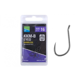 Preston KKM-B Eyed Barbless Hooks 10