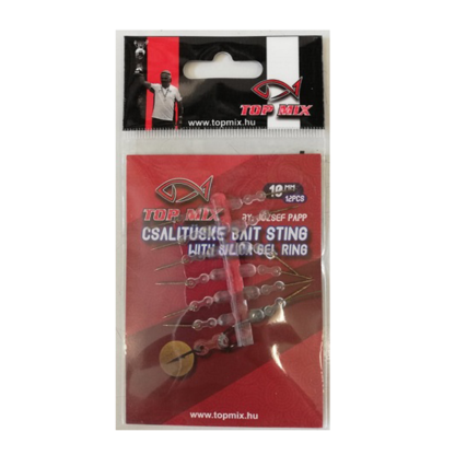 Top Mix Csalitüske szilikon hajszál előkén, 10mm