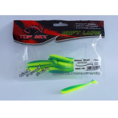 Top Mix Shiner Shad Cold Blue-Lime 7,6cm
