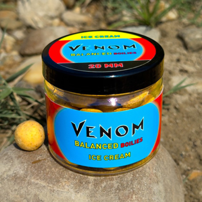 Feedermania Venom Balanced Boilies Ice Cream 20mm