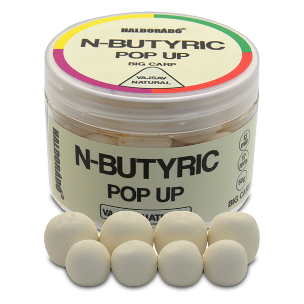 Haldorádó N-Butyric Pop Up Big Carp Vajsav Natural 13, 17mm