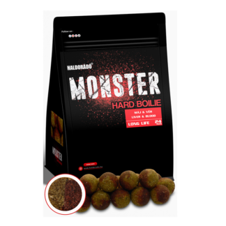 Haldorádó Monster Hard Boilie 24+ Máj & Vér – 700g