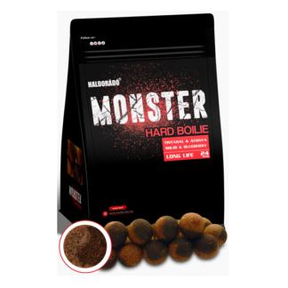 Haldorádó Monster Hard Boilie 24+ Tintahal & Áfonya – 700g