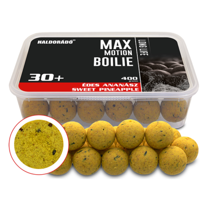 Haldorádó Max Motion Boilie Long Life Édes Ananász 30+mm – 400g