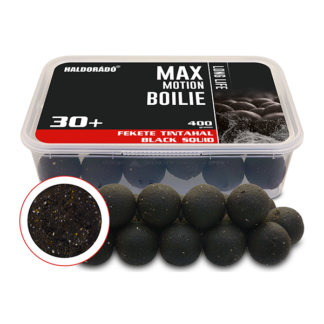 Haldorádó Max Motion Boilie Long Life Fekete Tintahal 30+mm – 400g