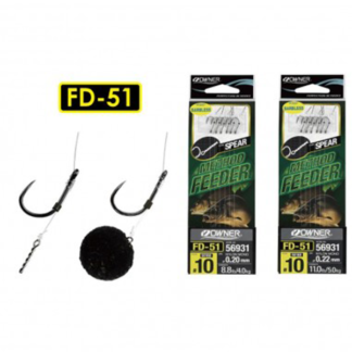 Owner Method Feeder Barbless 56931 Bayonet Tüskével – 10/0,22mm