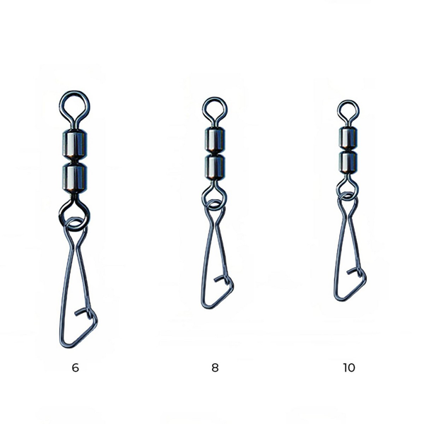 Nytro Connes Double Feeder Swivel With Hooked Snap Forgókapocs 10