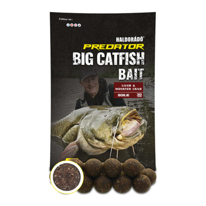 Haldorádó Catfish Bait Boilie 30+ Liver & Monster Crab 1kg