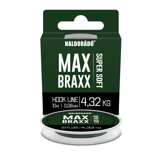 Haldorádó Max Braxx Super Soft Hook Line fonott zsinór 0,08 mm - 4,32kg