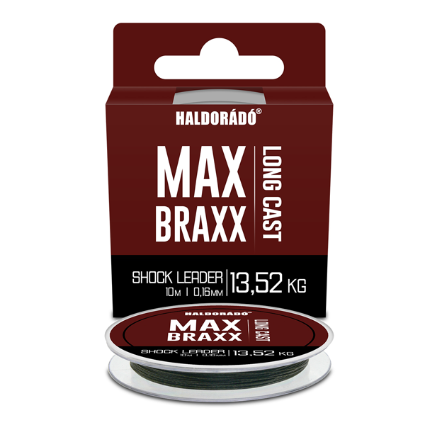 Haldorádó Max Braxx Long Cast Shock Leader fonott zsinór 0,16mm - 13,52 kg
