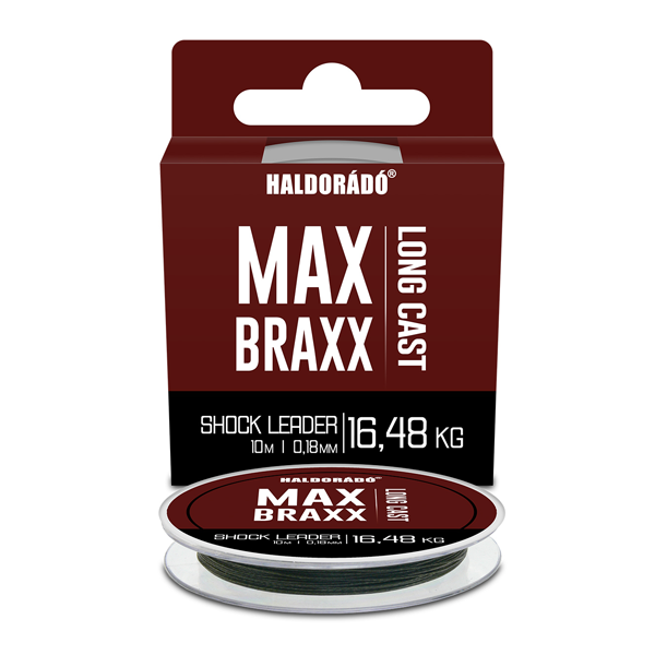 Haldorádó Max Braxx Long Cast Shock Leader fonott zsinór 0,18mm - 16,48kg